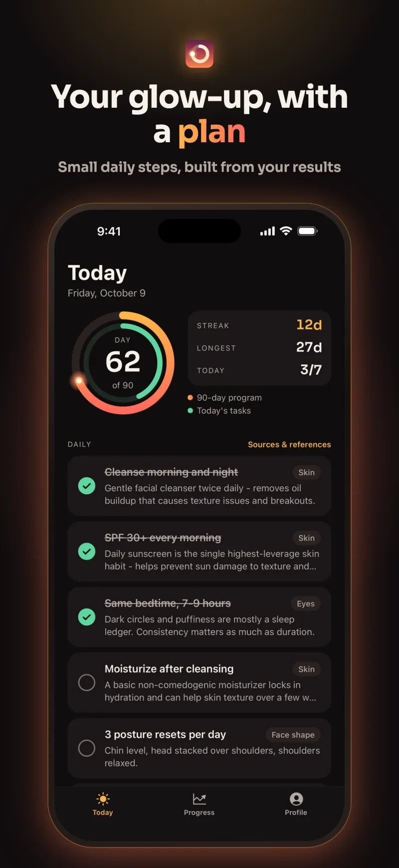 焕颜计划(Glowster)iPhone 截图 1